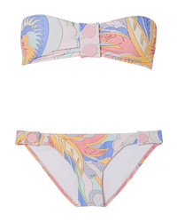 Emilio Pucci Printed Bandeau Bikini