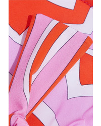 Emilio Pucci Printed Triangle Bikini Pink