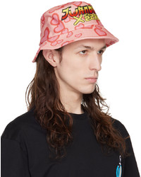 JW Anderson Pink Hearts Bucket Hat