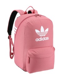 Pink Print Canvas Backpack