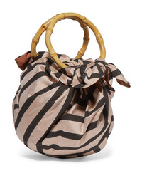 Emily Levine Dumpling Knotted Striped Tote