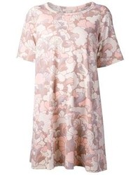 Pink Print Casual Dress