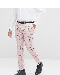 ASOS DESIGN Asos Plus Super Skinny Smart Trousers With Blossom Print