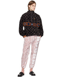 South2 West8 White Red Graphic Trousers