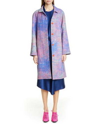 Sies Marjan Ripley Multicolor Wool Blend Coat