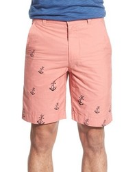 Pink Print Cotton Shorts