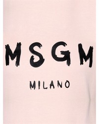 MSGM Logo Printed Cotton Sweatshirt