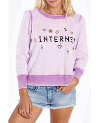 Wildfox Couture Wildfox Purple Internet Sweatshirt