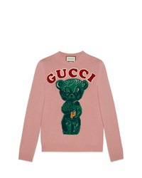 Gucci Wool Sweater With Teddy Bear