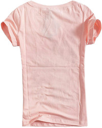 Choies 3d Flower Charactar Print T Shirt