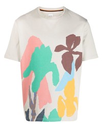 Paul Smith Abstract Pattern Cotton T Shirt