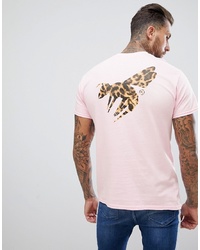 Abuze London Abz London Leopard Wasp Back Print T Shirt
