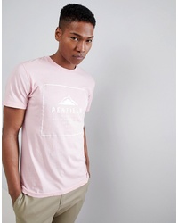 Penfield Alcala Box Logo T Shirt In Pink