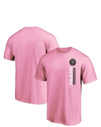 FANATICS Branded Pink Inter Miami Cf Strong Stencil T Shirt