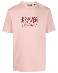 Diesel Braves Print Round Neck T Shirt