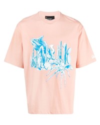 Neil Barrett Cactus Print Cotton T Shirt