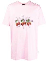 Philipp Plein Cherries Print Cotton T Shirt