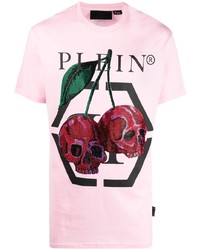 Philipp Plein Cherry Skull Print T Shirt