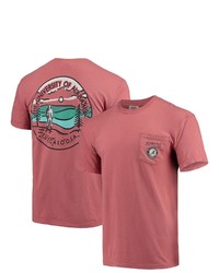 IMAGE ONE Crimson Alabama Crimson Tide Circle Scene Comfort Colors Pocket T Shirt At Nordstrom