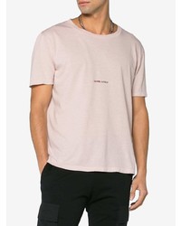 Saint Laurent Distressed Ed Cotton T Shirt