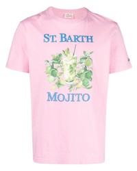 MC2 Saint Barth Drink Motif Cotton T Shirt