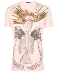Frankie Morello Skull Print T Shirt