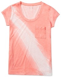 Calvin Klein Heathered Center Stripe Print T Shirt