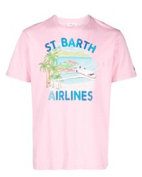 MC2 Saint Barth Illustration Print Cotton T Shirt