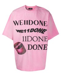 We11done Logo Embossed T Shirt