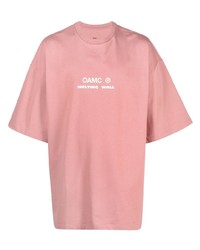 Oamc Logo Print Cotton T Shirt