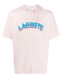 lacoste live Logo Print Cotton T Shirt