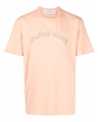 Golden Goose Logo Print Cotton T Shirt