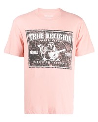True Religion Logo Print Cotton T Shirt