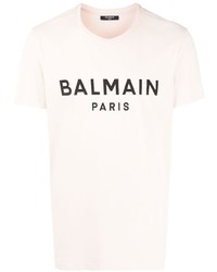 Balmain Logo Print Detail T Shirt