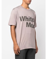White Mountaineering Logo Print Faded T Shirt
