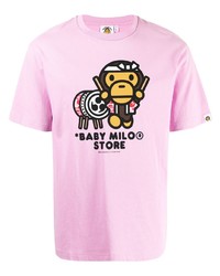 *BABY MILO® STORE BY *A BATHING APE® Logo Print Short Sleeved T Shirt