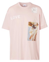 Burberry Love Swan Printed T Shirt