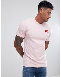 Good For Nothing Muscle T Shirt In Pink With Logo