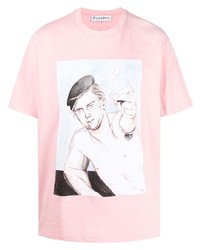 JW Anderson Oversized Printed Face T Shirt