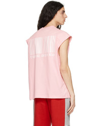 VTMNTS Pink Barcode T Shirt