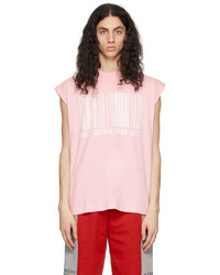 VTMNTS Pink Barcode T Shirt