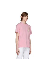 Random Identities Pink Beated T Shirt
