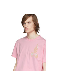 Random Identities Pink Beated T Shirt
