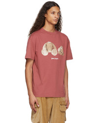 Palm Angels Pink Classic Bear T Shirt