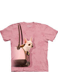ChicNova Pink Dog Print T Shirt