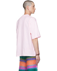 Marni Pink Embroidered T Shirt