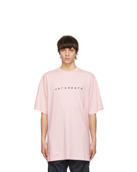 Vetements Pink Friendly Logo T Shirt