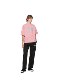 Palm Angels Pink Gd Exotic Club Boxy T Shirt