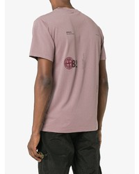 Stone Island Pink Logo T Shirt