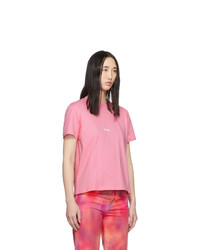 MSGM Pink Logo T Shirt